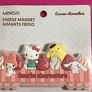 Hello Kitty & Friends FRIDGE MAGNET Miniso Sanrio Characters NEW